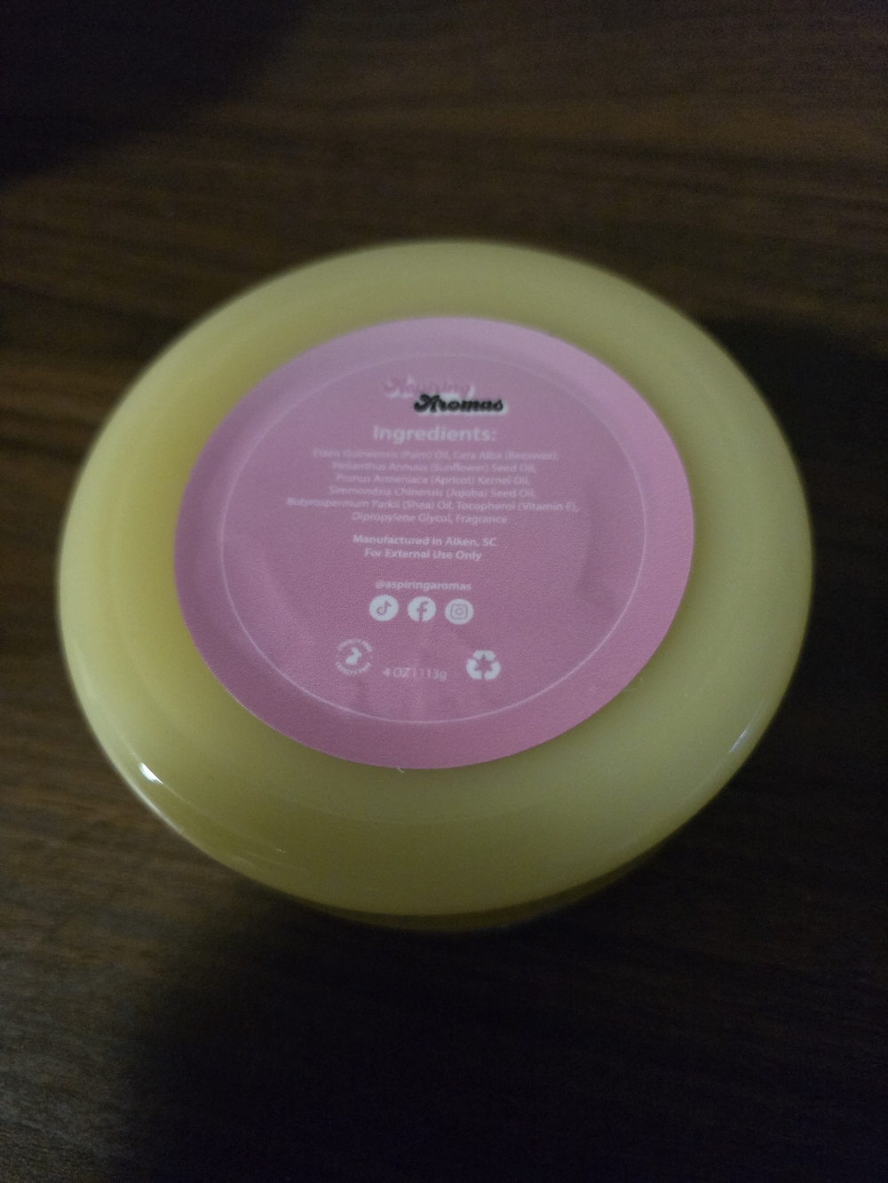 Aspiring Aromas What the Fluff Sparkles Body Balm 4oz – Limited Drop – New - Picture 4 of 4